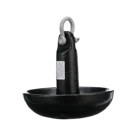 Seachoice Mushroom Anchor, Vinyl Coated Cast Iron, Black, 15 Lbs., Boats Up to 16 Ft. Long