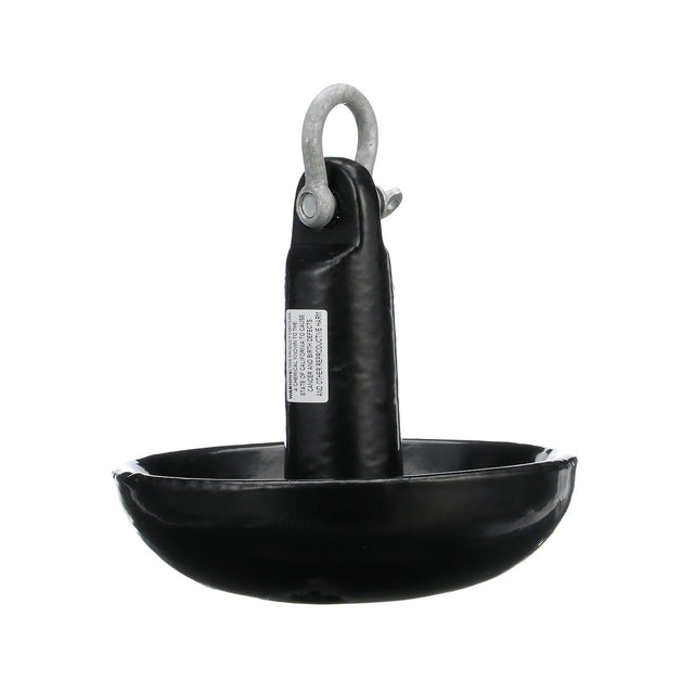 Seachoice Mushroom Anchor, Vinyl Coated Cast Iron, Black, 15 Lbs., Boats Up to 16 Ft. Long