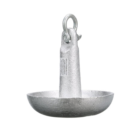 Seachoice Mushroom Anchor, Cast Iron, Aluminum-Painted, Silver, 10 Lbs., Boats Up to 12 Ft. Long