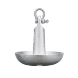 Seachoice Mushroom Anchor, Cast Iron, Aluminum-Painted, Silver, 10 Lbs., Boats Up to 12 Ft. Long