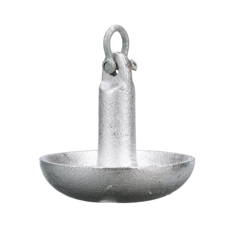 Seachoice Mushroom Anchor, Cast Iron, Aluminum-Painted Silver, 15 Lbs., Boats Up to 16 Ft. Long