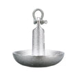 Seachoice Mushroom Anchor, Cast Iron, Aluminum-Painted Silver, 15 Lbs., Boats Up to 16 Ft. Long
