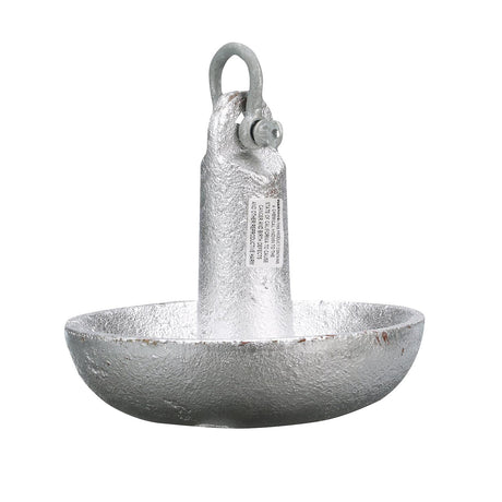 Seachoice Mushroom Anchor, Cast Iron, Aluminum-Painted Silver, 20 Lbs., Boats Up to 24 Ft. Long