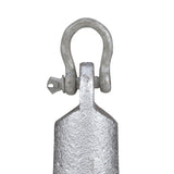 Seachoice Mushroom Anchor, Cast Iron, Aluminum-Painted Silver, 20 Lbs., Boats Up to 24 Ft. Long