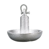 Seachoice Mushroom Anchor, Cast Iron, Aluminum-Painted Silver, 20 Lbs., Boats Up to 24 Ft. Long