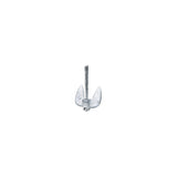 Seachoice Navy Anchor, Aluminum Plated Cast Iron, Silver, 15 Lbs.