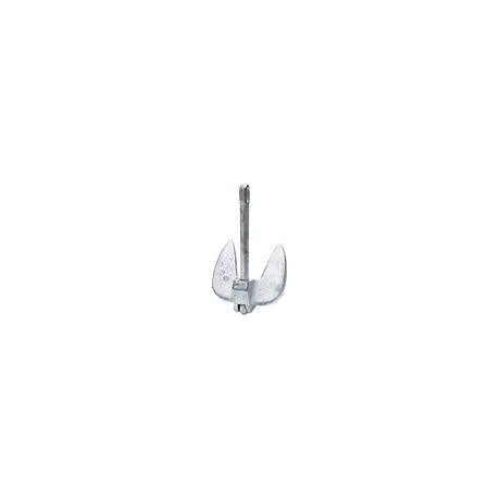 Seachoice Navy Anchor, Aluminum Plated Cast Iron, Silver, 15 Lbs.