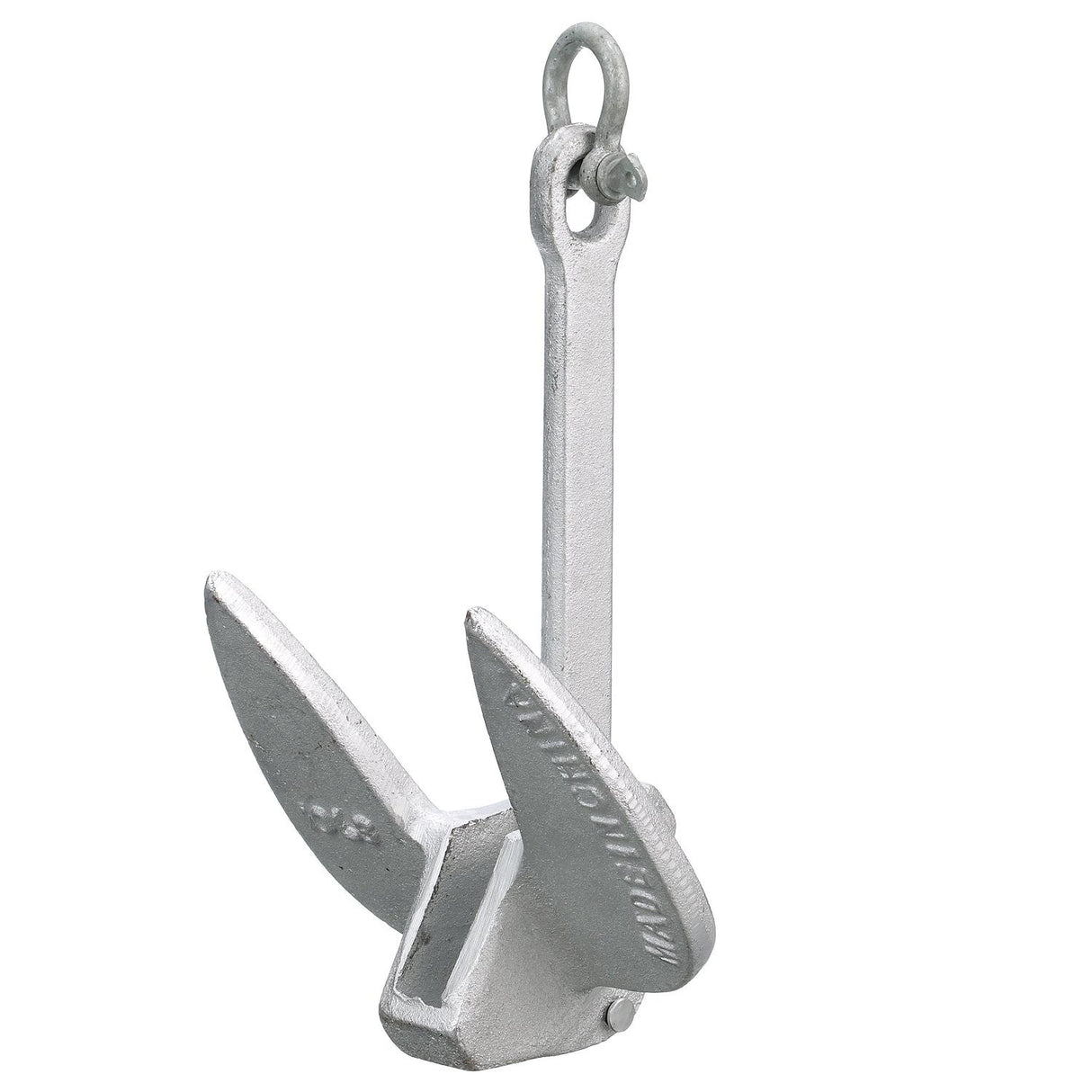 Seachoice Navy Anchor, Aluminum Plated Cast Iron, Silver, 10 Lbs.