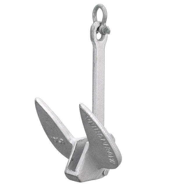 Seachoice Navy Anchor, Aluminum Plated Cast Iron, Silver, 10 Lbs.