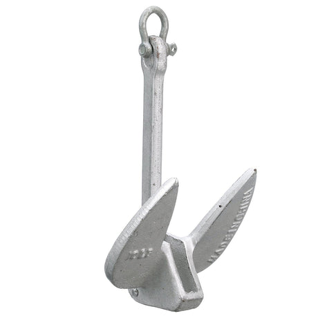 Seachoice Navy Anchor, Aluminum Plated Cast Iron, Silver, 10 Lbs.