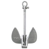 Seachoice Navy Anchor, Aluminum Plated Cast Iron, Silver, 10 Lbs.