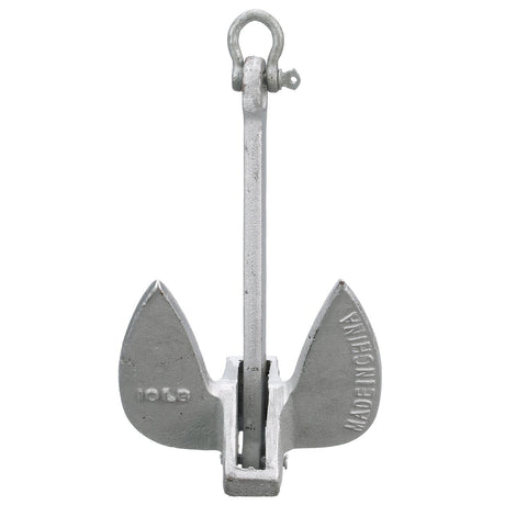 Seachoice Navy Anchor, Aluminum Plated Cast Iron, Silver, 10 Lbs.