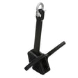 Seachoice Navy Anchor, Vinyl Coated Cast Iron, Black, 10 Lbs.
