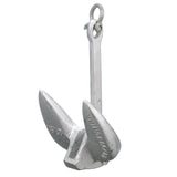 Seachoice Navy Anchor, Aluminum Plated Cast Iron, Silver, 15 Lbs.