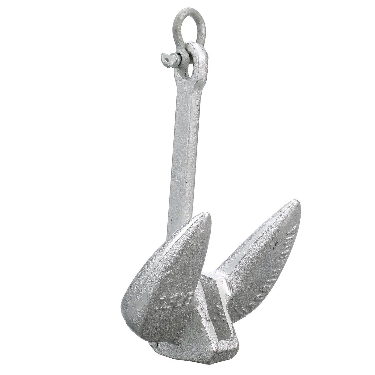 Seachoice Navy Anchor, Aluminum Plated Cast Iron, Silver, 15 Lbs.