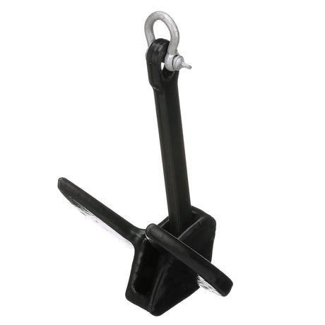 Seachoice Navy Anchor, Vinyl Coated Cast Iron, Black, 15 Lbs.