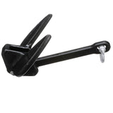 Seachoice Navy Anchor, Vinyl Coated Cast Iron, Black, 15 Lbs.