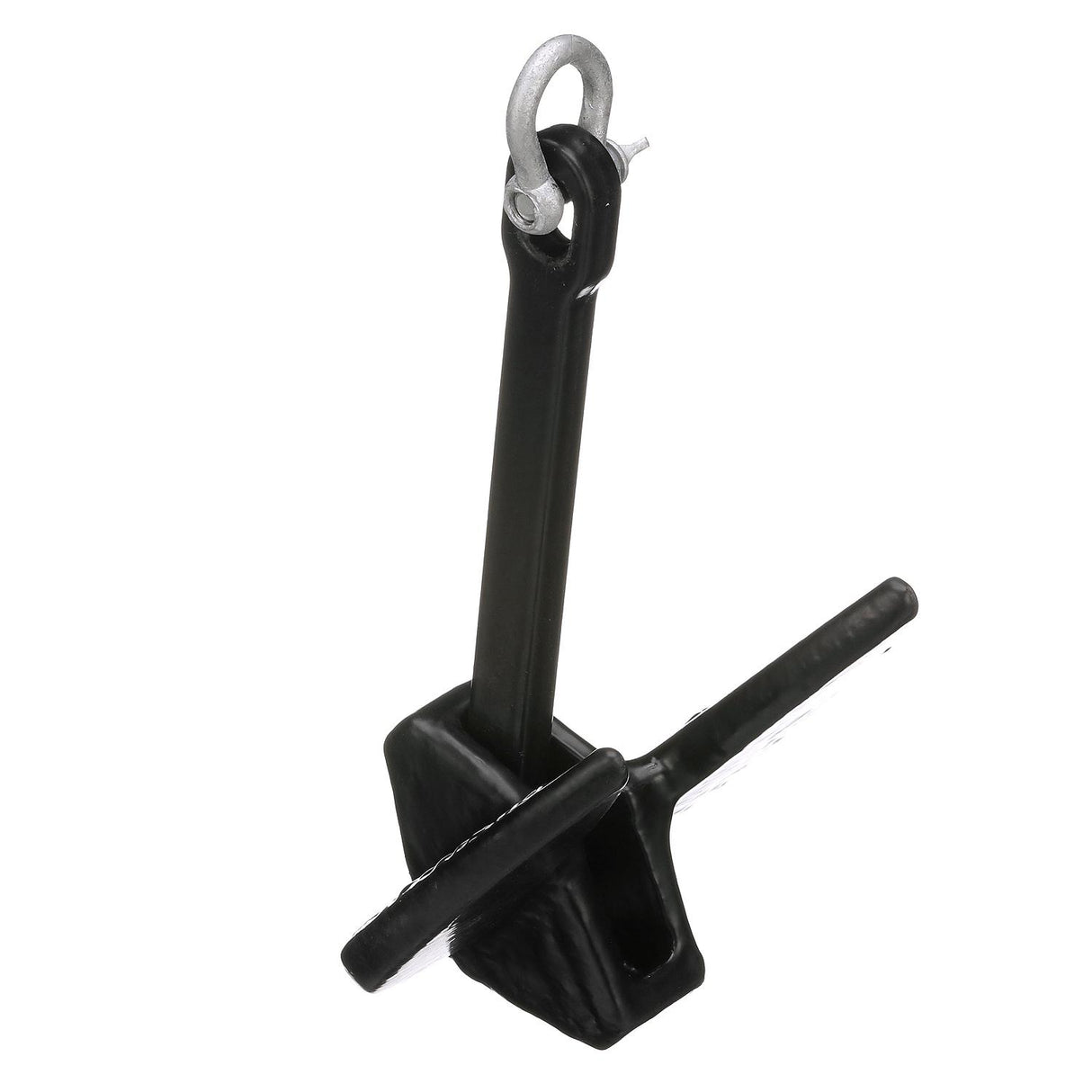 Seachoice Navy Anchor, Vinyl Coated Cast Iron, Black, 20 Lbs.