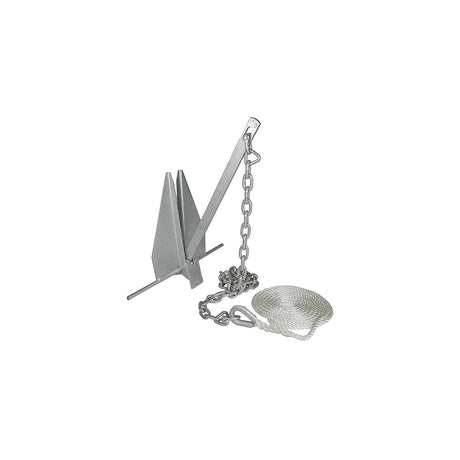 Seachoice Deluxe Anchor Kit, Hot-Dipped Galvanized Steel, Includes Lead Chain, Shackles, 150-Ft. Anchor Line, for Boats 17-24 Ft.