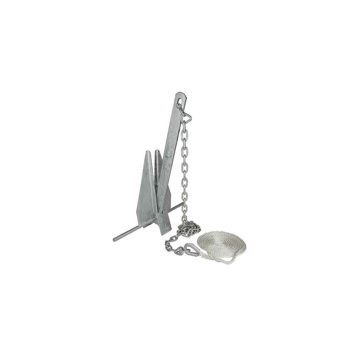 Seachoice Deluxe Anchor Kit, Hot-Dipped Galvanized Steel, Includes Lead Chain, Shackles, 150-Ft. Anchor Line, for Boats 25-30 Ft.