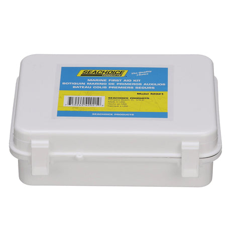 Seachoice Basic First Aid Kit for Boats, Waterproof, Includes White Plastic Case