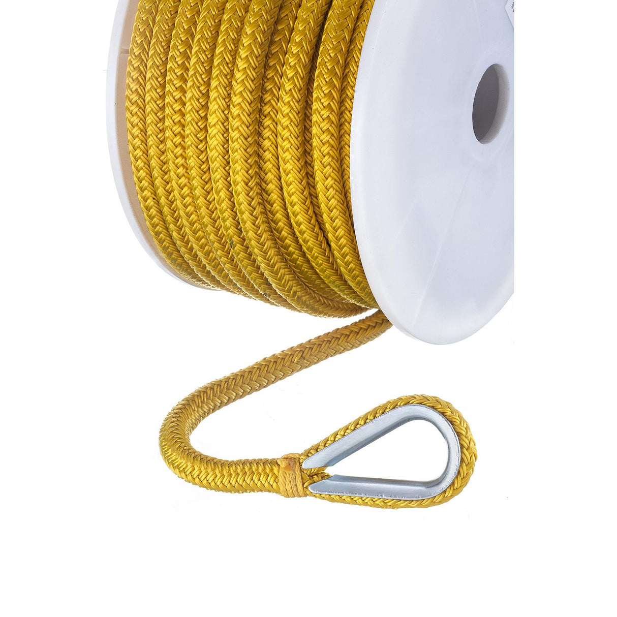 Seachoice Boat Anchor Rope, Double-Braid, Nylon, Achor Line, 3/8 in. X 100 Ft., Yellow