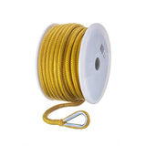 Seachoice Boat Anchor Rope, Double-Braid, Nylon, Achor Line, 3/8 in. X 100 Ft., Yellow