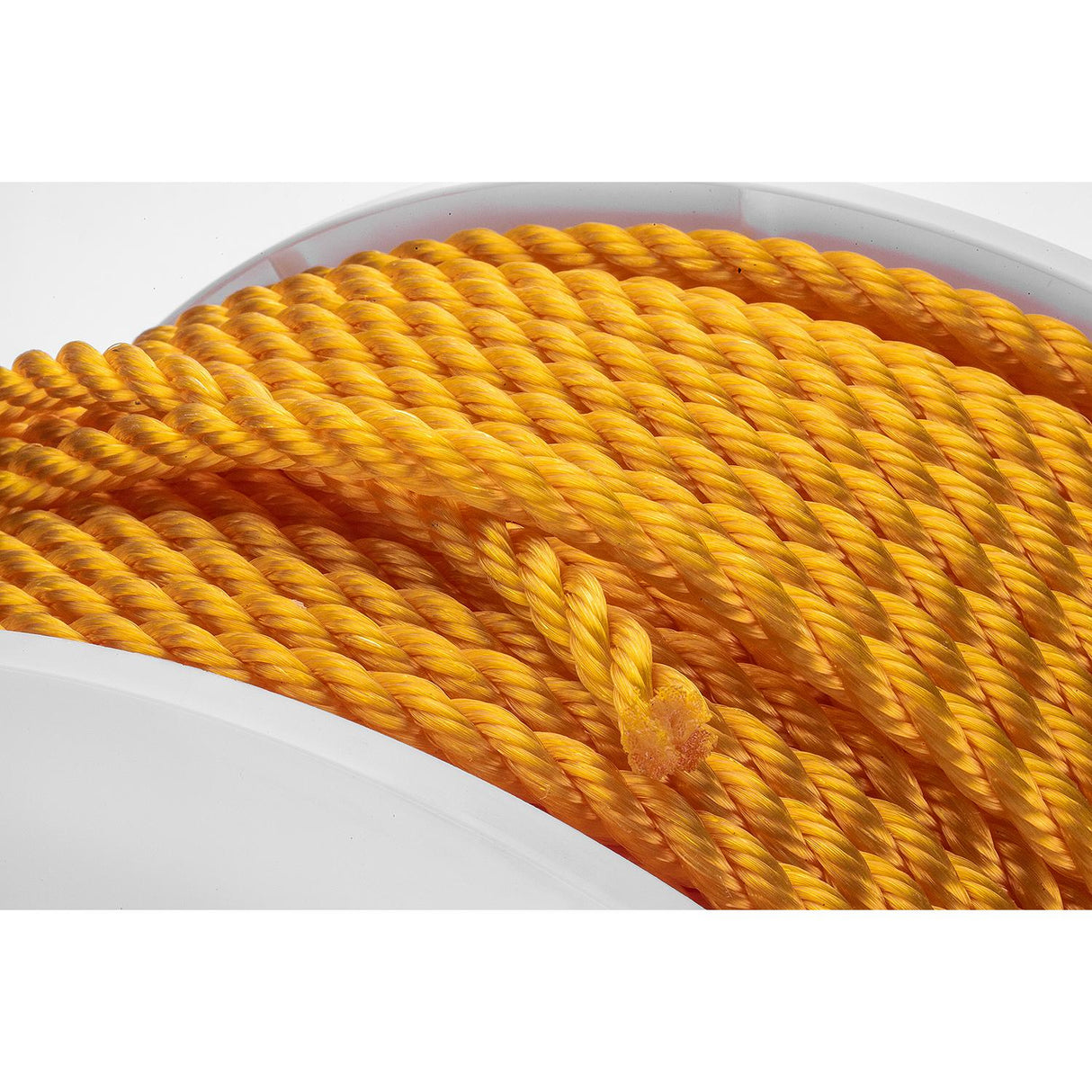 Seachoice Twisted Braid Polypropylene Spool, Yellow, Floats, ⅜ In. X 600 Ft., 100% Polypropylene