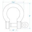 Seachoice Stainless Steel Anchor Shackle, 5/16 In.