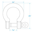 Seachoice Stainless Steel Anchor Shackle, 3/8 In.