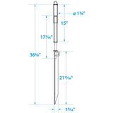 Seachoice Beach Spike in Galvanized Steel For PWC or Boat up to 30 Ft., Anchor, Self-Hammering Action w/ Rubber-Coated Handle