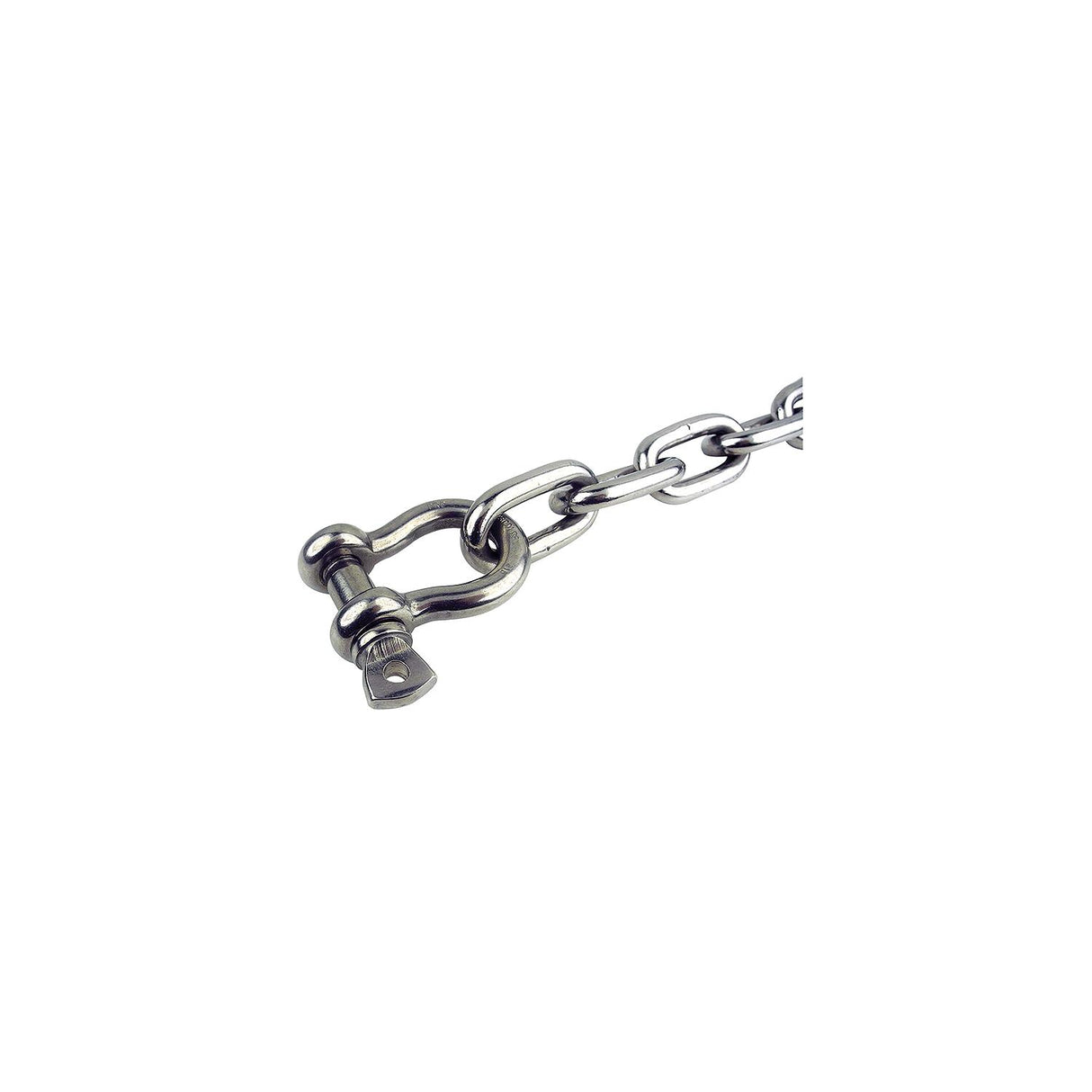 Seachoice 1/4 In. X 4 Ft. Chain, 304 Stainless Steel w/ Shack