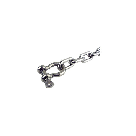 Seachoice 1/4 In. X 4 Ft. Chain, 304 Stainless Steel w/ Shack