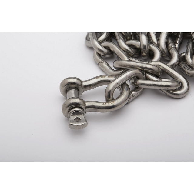 Seachoice 5/16 In. X 5 Ft. Chain, 304 Stainless Steel w/ Shack
