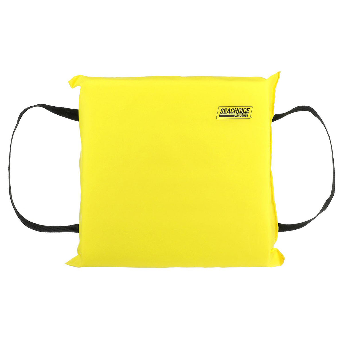 Seachoice Emergency Marine Foam Flotation Cushion, Square, 15 In. X 15 In., Safety Yellow