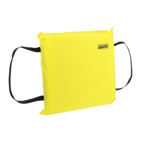 Seachoice Emergency Marine Foam Flotation Cushion, Square, 15 In. X 15 In., Safety Yellow