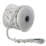 Seachoice 47691 Boat Anchor Line Rope, 3-Strand Twisted, Nylon, White/Blue, 3/8 in. X 50 Ft.