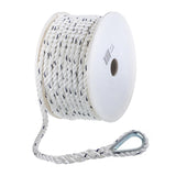 Seachoice 47711 Boat Anchor Line Rope, 3-Strand Twisted, Nylon, White/Blue, 3/8 in. X 100 Ft.
