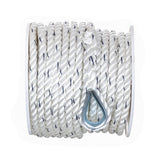 Seachoice 47731 Boat Anchor Line Rope, 3-Strand Twisted, Nylon, White/Blue, 1/2 in. X 100 Ft.