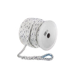 Seachoice 47731 Boat Anchor Line Rope, 3-Strand Twisted, Nylon, White/Blue, 1/2 in. X 100 Ft.