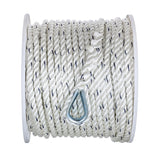 Seachoice 47751 Boat Anchor Line Rope, 3-Strand Twisted, Nylon, White/Blue, 1/2 in. X 200 Ft.