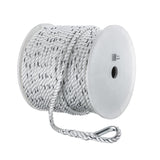 Seachoice 47781 Boat Anchor Line Rope, 3-Strand Twisted, Nylon, White/Blue, 1/2 in. X 250 Ft.