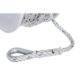 Seachoice 47911 Boat Anchor Line Rope, 3-Strand Twisted, Nylon, White/Blue, 3/8 in. X 200 Ft.
