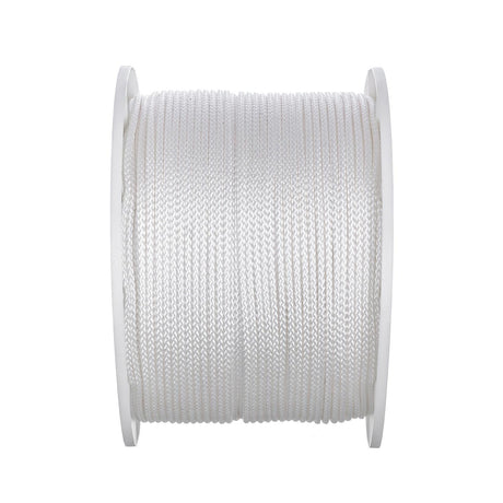 Seachoice Boat Tie Down Cord, White, 3/16 in. X 1,000 Ft., 600 Lbs. Tensile Strength, 8-Strand Braided Polypropylene