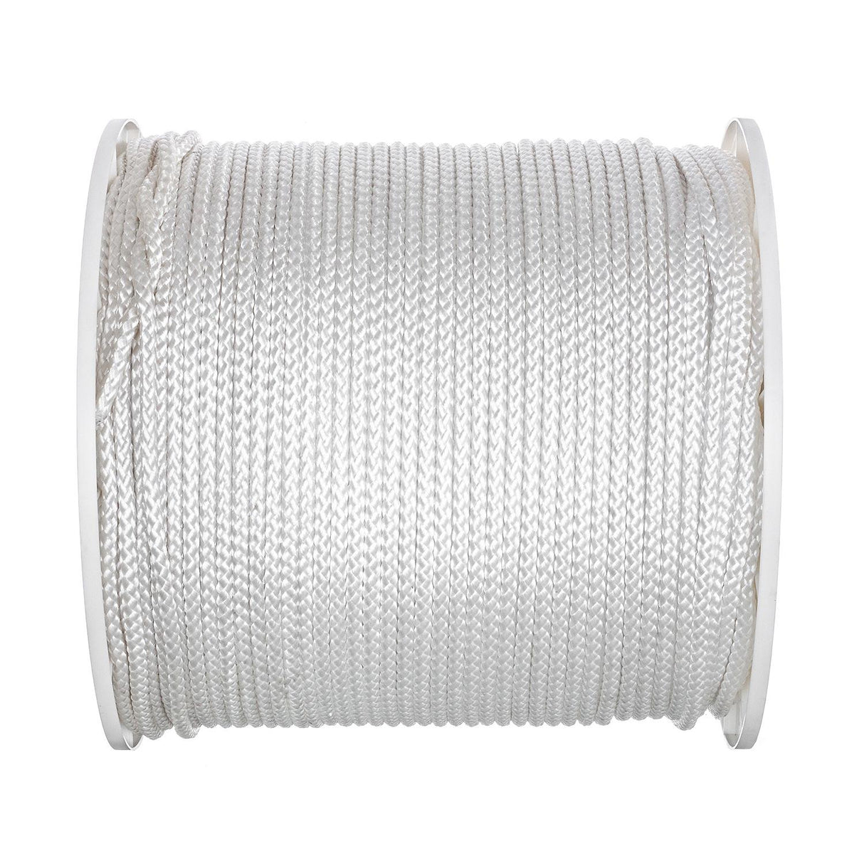 Seachoice Boat Tie Down Cord, White, 1/4 in. X 1,000 Ft., 1000 Lbs. Tensile Strength, 8-Strand Braided Polypropylene