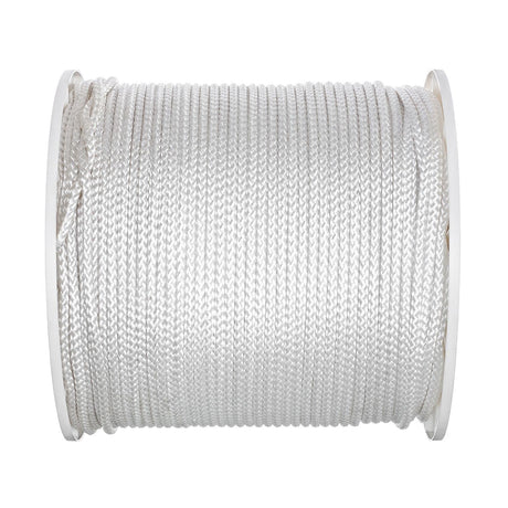 Seachoice Boat Tie Down Cord, White, 1/4 in. X 1,000 Ft., 1000 Lbs. Tensile Strength, 8-Strand Braided Polypropylene