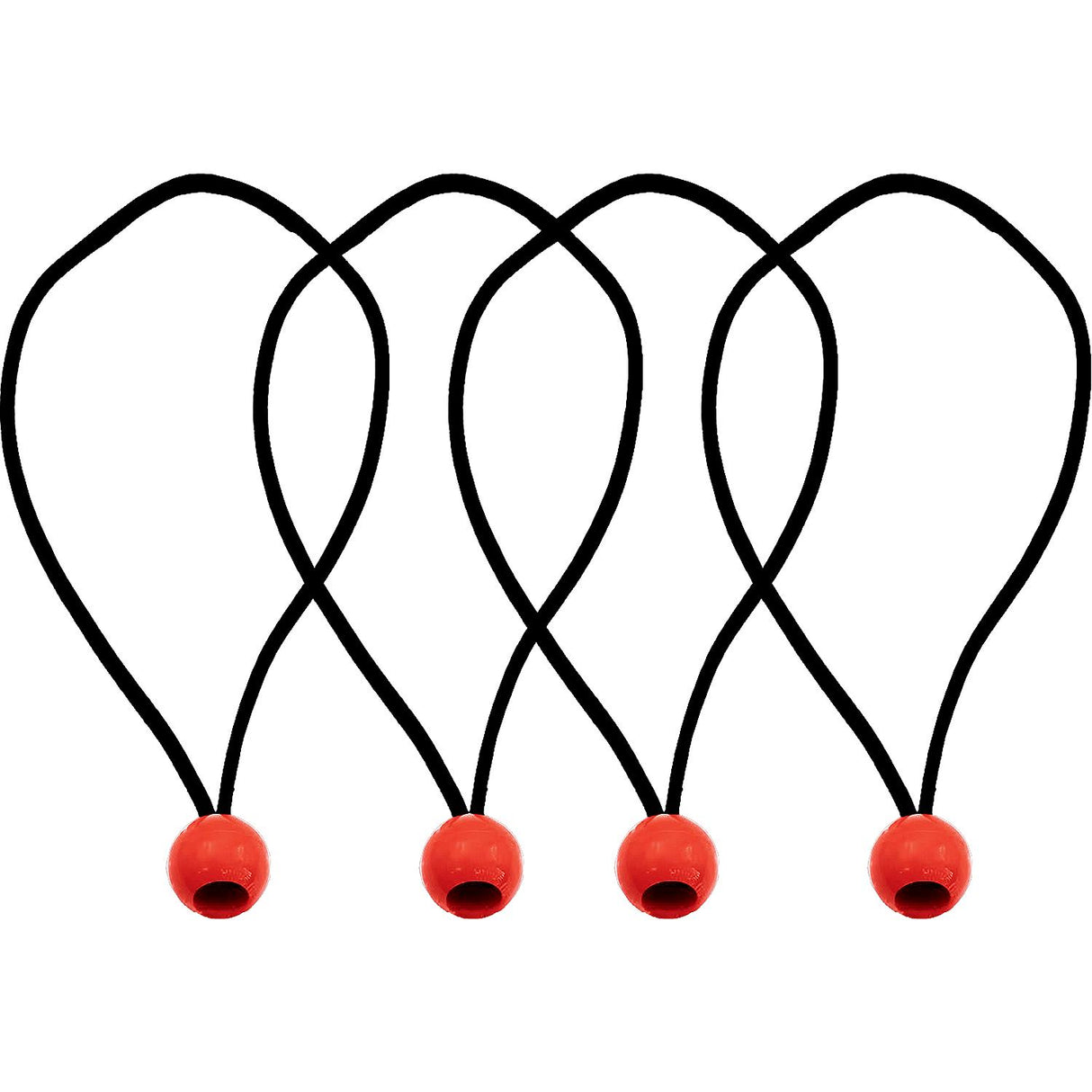 Seachoice 51113 Ball Stretch Cords, 4-Pack, 10"