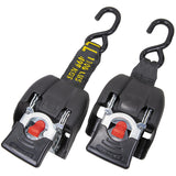Seachoice 51114 Retractable Transom Tie-Downs, Zinc-Plated Steel