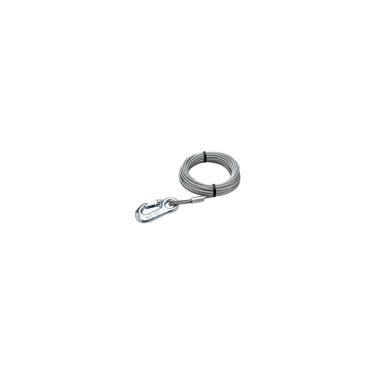 Seachoice Steel Winch Cable w/ Safety Hook, 3/16 In. X 25 Ft., 4,000-Lb. Tensile Strength