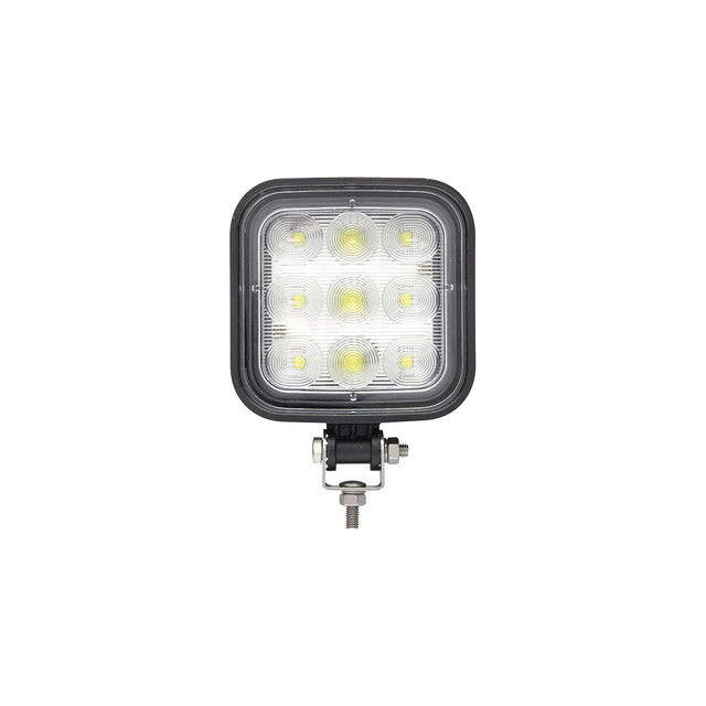 Seachoice 51661 LED Flood Beam Square/Wide Angle Work Light, 12/24V, Black Housing, 9 LEDs